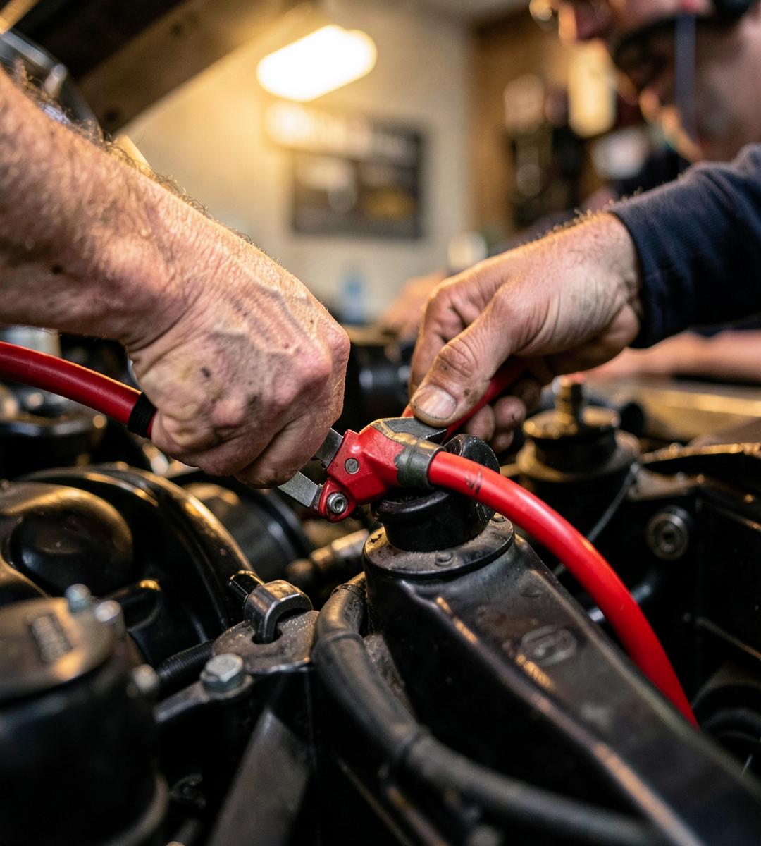 Serviço de bateria automotiva